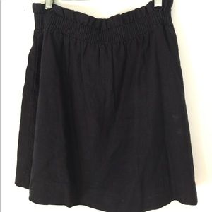 J. Crew navy linen blend skirt